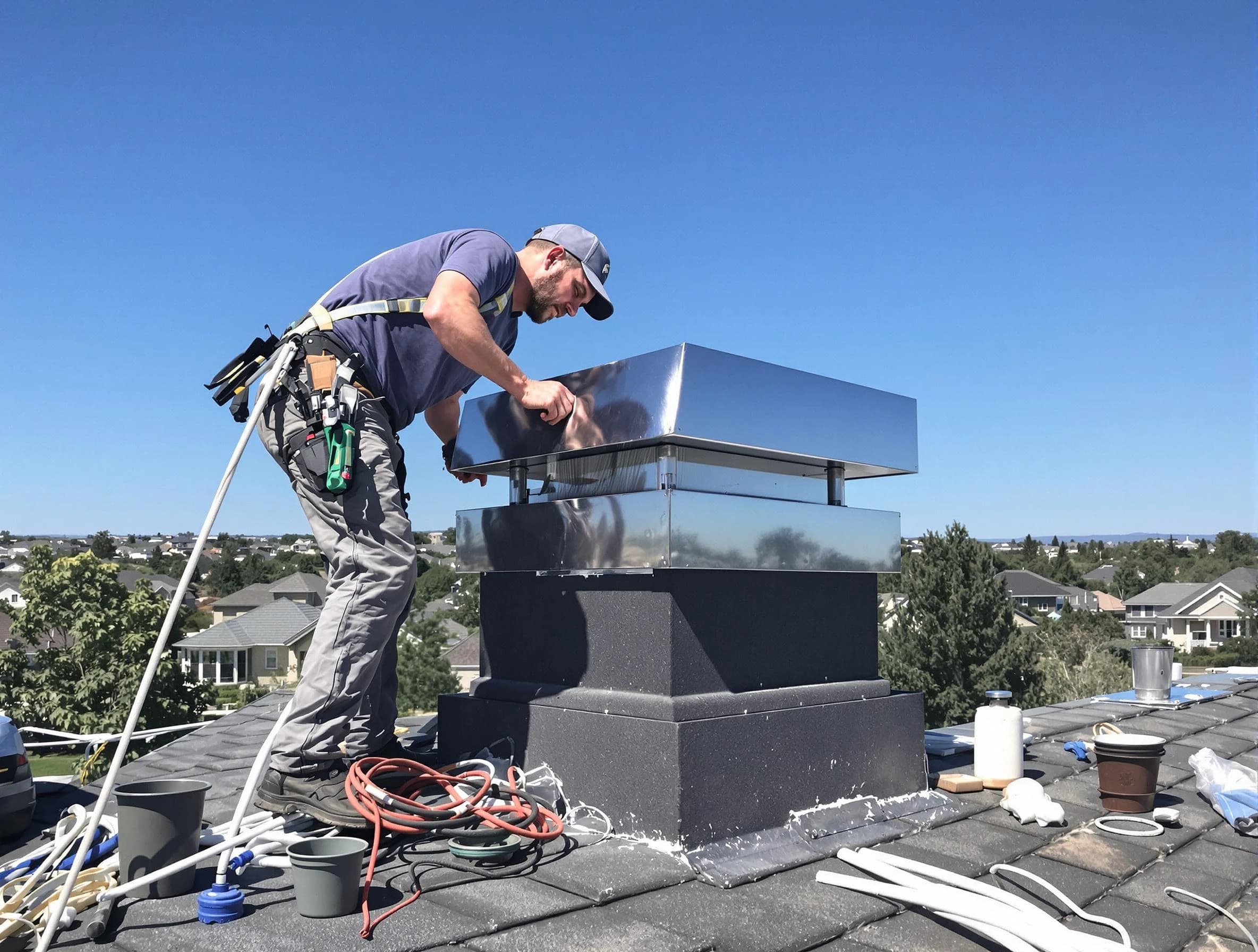 Chimney Cap Services service in El Cerro Mission, NM